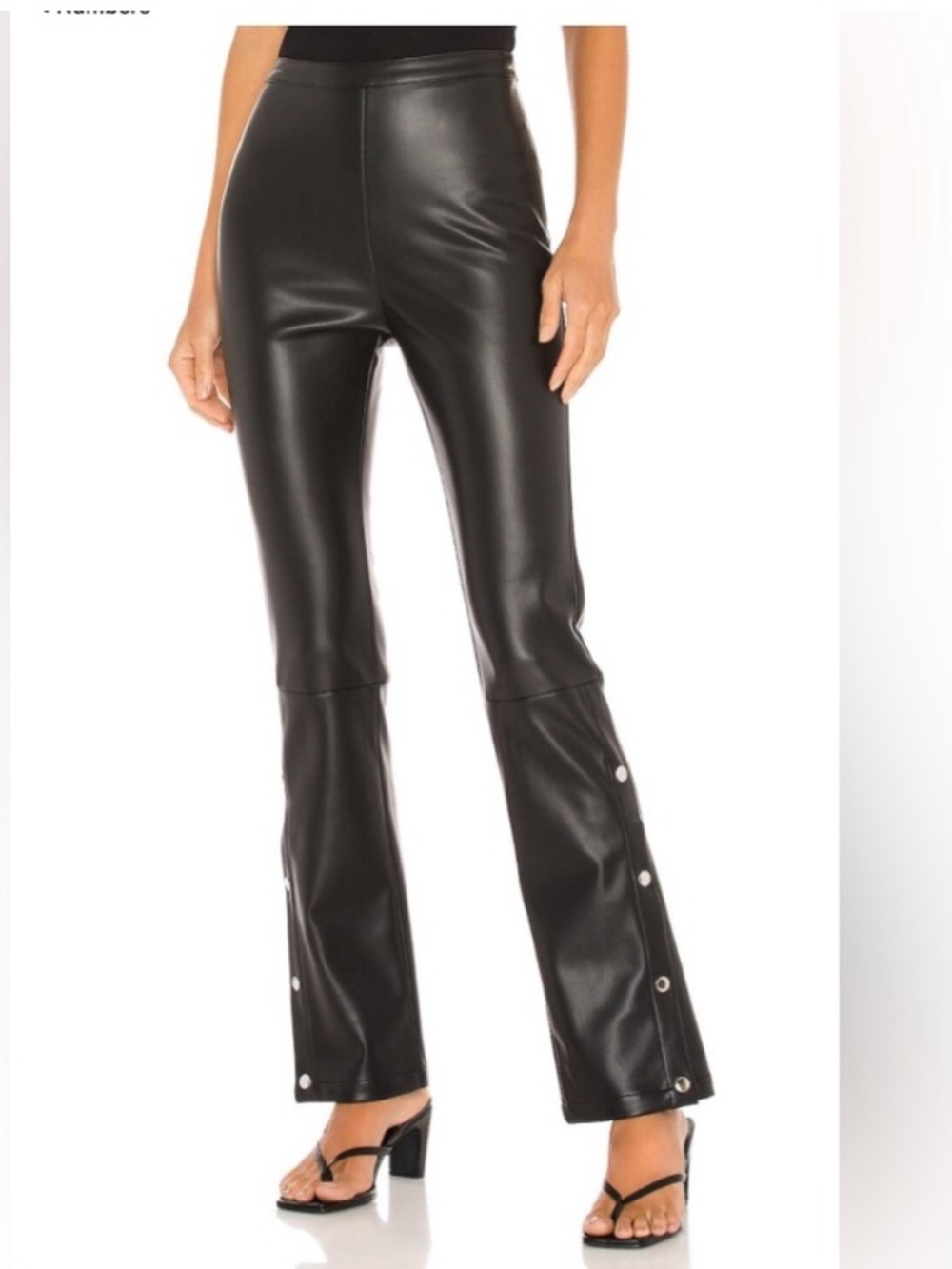 😍Line & Dot Kourtney Vegan Leather Black Pant Small